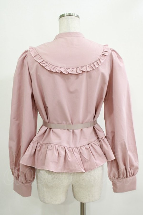 画像3: FLC / MINA*ペプラムブラウス L ピンク H-25-11-06-049-LO-BL-NS-ZH (3)