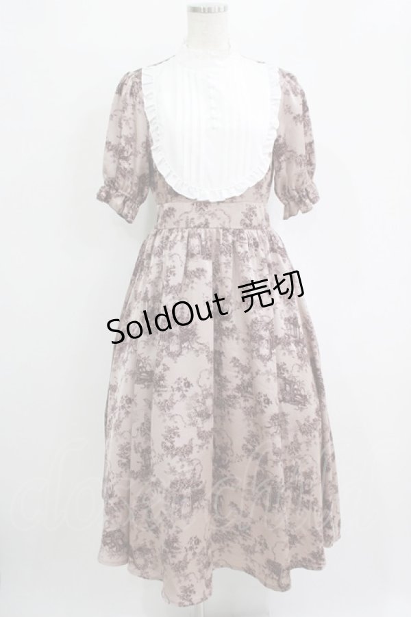 画像1: m petit by misako / トワルドジュイワンピース S ピンク H-25-11-06-005-LO-OP-NS-ZH (1)