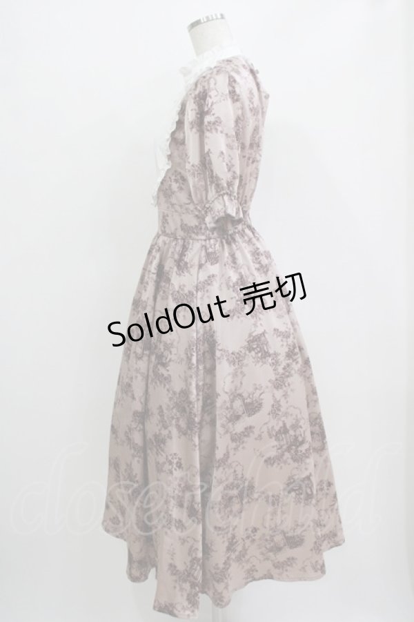 画像2: m petit by misako / トワルドジュイワンピース S ピンク H-25-11-06-005-LO-OP-NS-ZH (2)