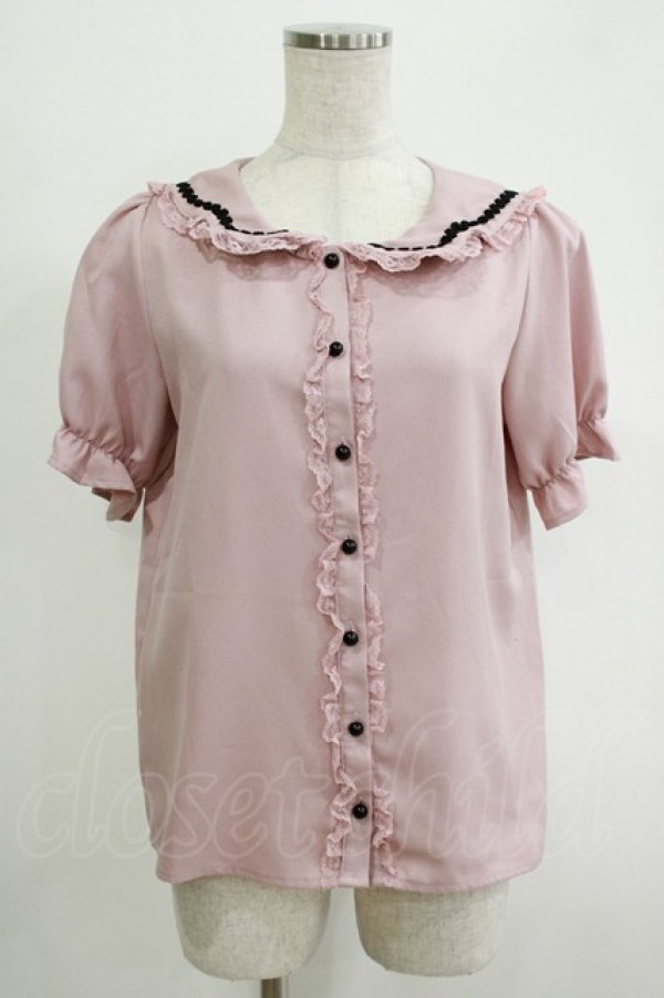 画像1: MA*RS / セーラーブラウス Free ピンク H-25-11-06-055-EL-BL-NS-ZH (1)