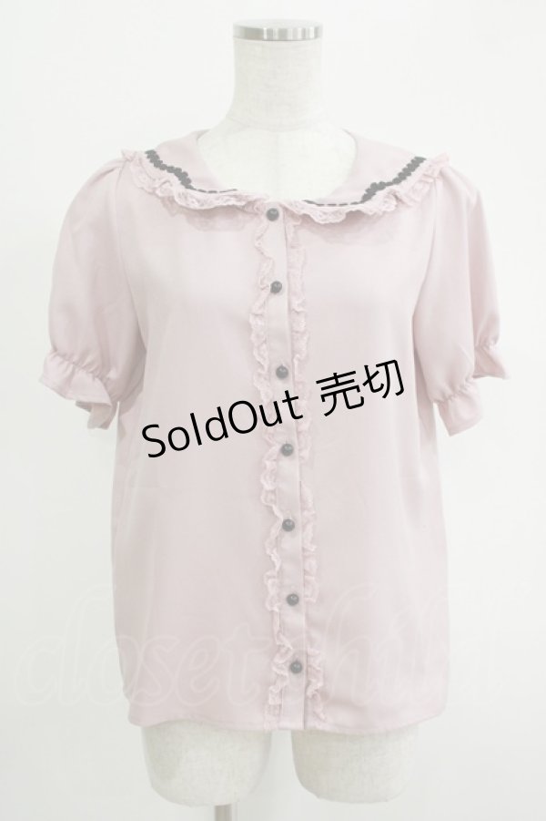 画像1: MA*RS / セーラーブラウス Free ピンク H-25-11-06-055-EL-BL-NS-ZH (1)