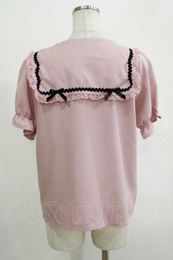 画像3: MA*RS / セーラーブラウス Free ピンク H-25-11-06-055-EL-BL-NS-ZH (3)