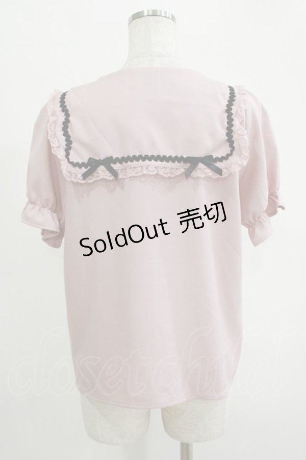 画像3: MA*RS / セーラーブラウス Free ピンク H-25-11-06-055-EL-BL-NS-ZH (3)