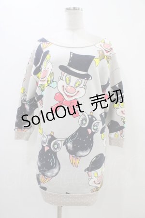 画像: MILK / Pierrotトレーナーワンピース  ライトグレーベース H-25-11-06-1030-ML-OP-KB-ZH