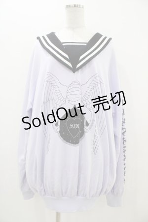 画像: LISTEN FLAVOR / セーラーロングスウェット  ラベンダー H-25-11-06-1032-PU-TO-KB-ZH