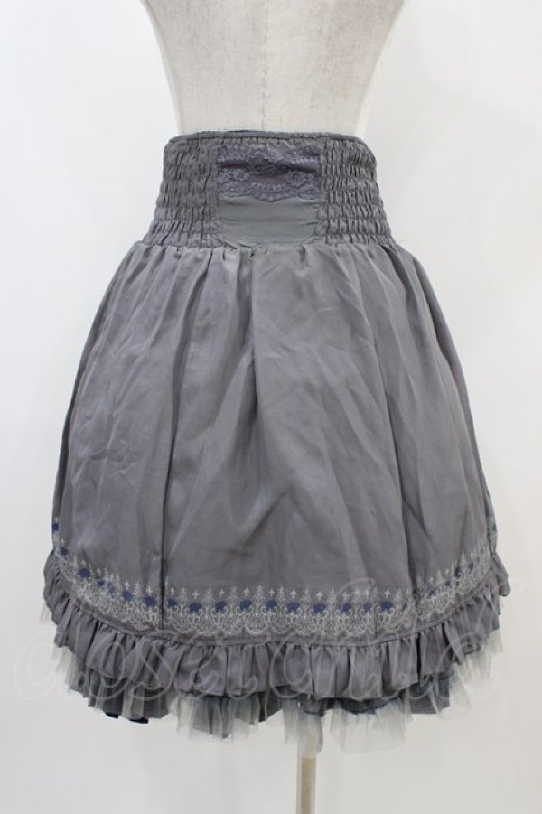 画像4: Ozz Croce / リバーシブルスカート  ローズプリントグレー×ネイビー H-25-11-06-1036-OO-SK-KB-ZH (4)