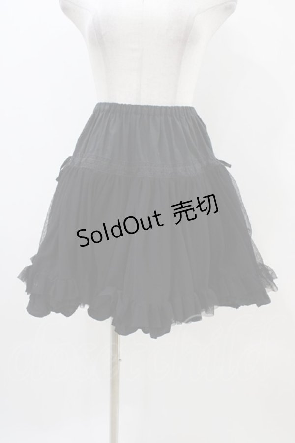 画像1: PEACE NOW / チュールスカート  黒 H-25-11-06-1039-PU-SK-KB-ZH (1)