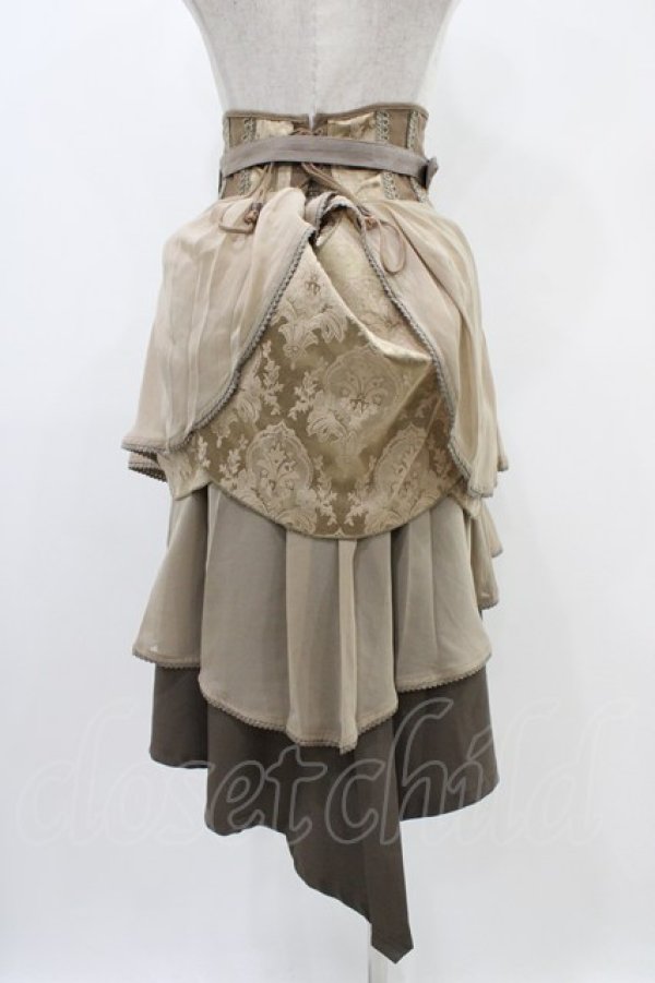 画像2: Ozz oneste / 2Wayオーバーコルセット  茶 H-25-11-06-1005-OO-ZA-KB-ZH (2)