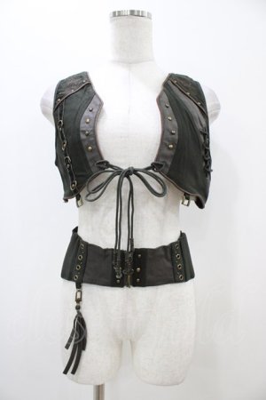 画像: Rozen Kavalier / ベルト付ジレ  カーキ H-25-11-06-1041-OO-TO-KB-ZH