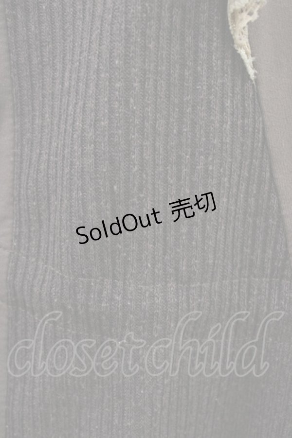 画像4: OZZ ANGELO / 異素材切替チュニック  ブラウン H-25-11-06-1042-OO-TO-KB-ZH (4)