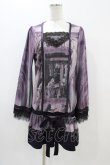 画像1: OZZ ANGELO / 宗教画プリントチュニック  パープル H-25-11-06-1043-OO-TO-KB-ZH (1)