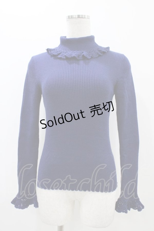 画像1: Emily Temple cute / タートルニット  ブルー H-25-11-06-1044-ET-TO-KB-ZH (1)