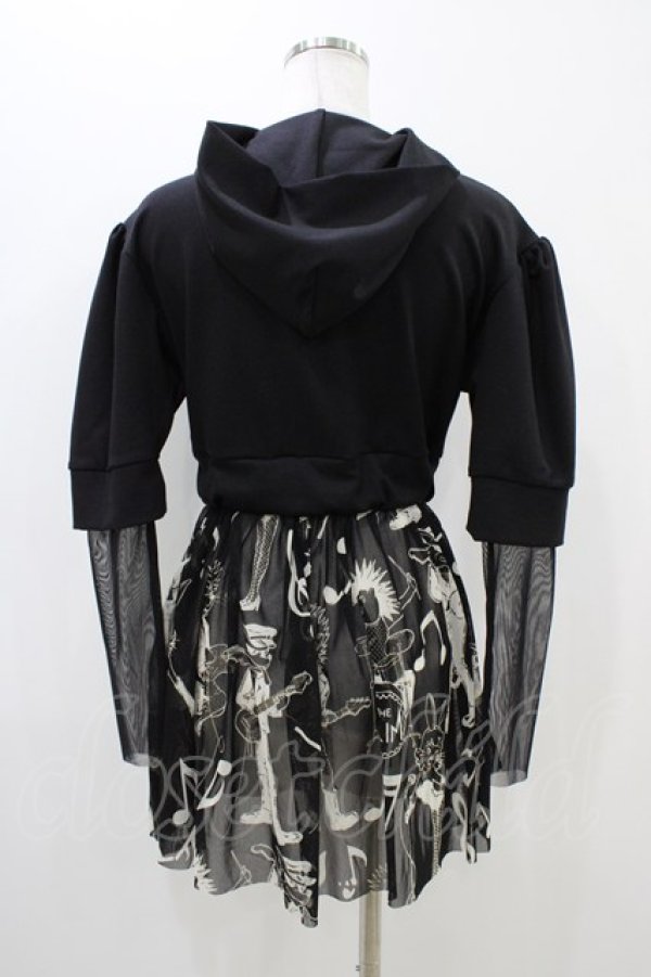 画像2: MILK / THE KLIMフーディーミニ  ブラック H-25-11-06-1045-ML-OP-KB-ZH (2)