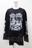 画像1: QOOZA / マイメロディ＆クロミコラボ L/S TEE  ブラック H-25-11-06-1050-0-TO-KB-ZH (1)