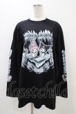 画像1: QOOZA / マイメロディ＆クロミコラボ L/S TEE  ブラック H-25-11-06-1053-0-TO-KB-ZH (1)