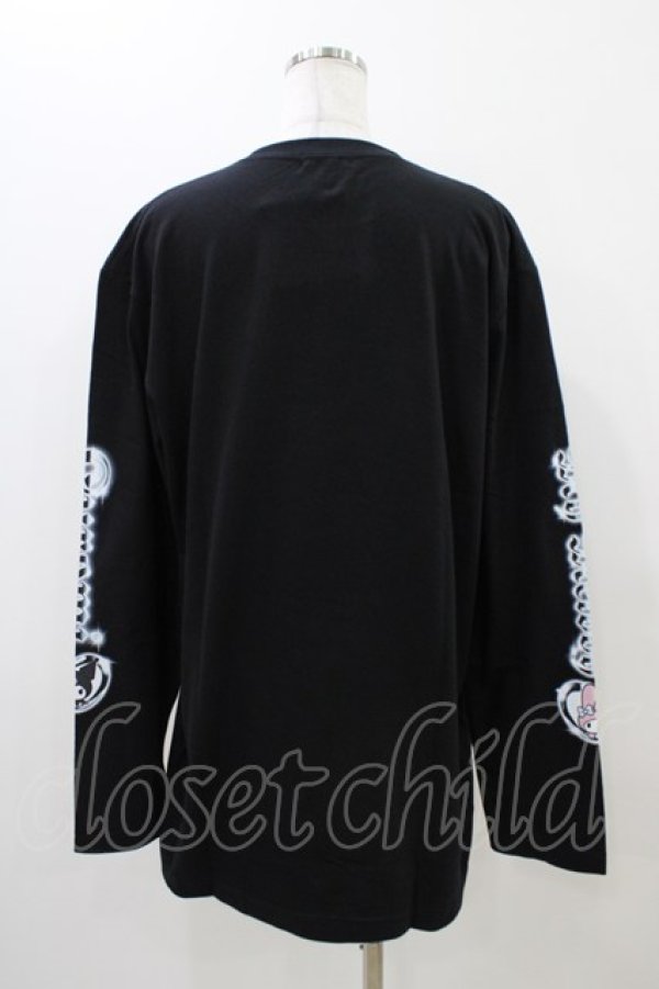 画像2: QOOZA / マイメロディ＆クロミコラボ L/S TEE  ブラック H-25-11-06-1054-0-TO-KB-ZH (2)