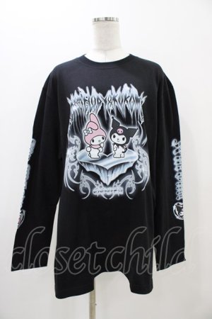 画像: QOOZA / マイメロディ＆クロミコラボ L/S TEE  ブラック H-25-11-06-1055-0-TO-KB-ZH