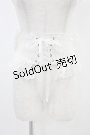 画像: MR corset / コルセット風カマーベルト  白 H-25-11-06-1007-PU-ZA-KB-ZH