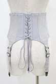 画像2: Rozen Kavalier / アシメデザインショートコルセット  ブルーグレー H-25-11-06-1008-OO-ZA-KB-ZH (2)