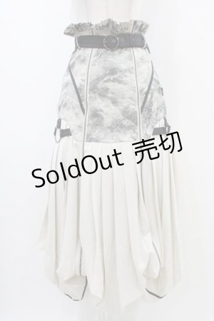 画像: Ozz conte / BURNOUT CITYスカート  グレー H-25-11-06-1009-OO-SK-KB-ZH