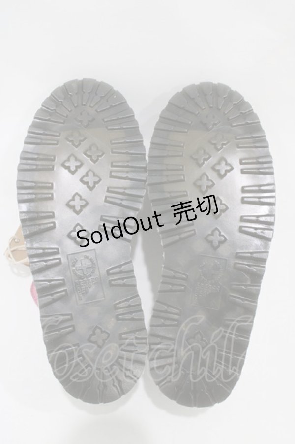 画像3: Dr.Martens （Getta Grip） / LAZY OAF BUCKLE CREEPER UK4(約23cm) ブラック×ピンク H-25-11-06-1001-PU-SH-KB-ZH (3)
