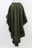 画像2: Qutie Frash / 後ろロングスカート  カーキ H-25-11-06-1010-QU-SK-KB-ZH (2)