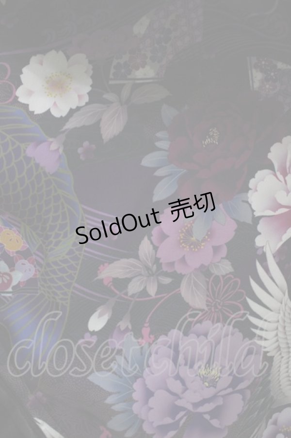 画像4: Qutie Frash / 後ろロングスカート  黒×紫 H-25-11-06-1011-QU-SK-KB-ZH (4)