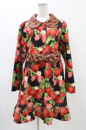 画像: Emily Temple cute / Contrast ストロベリーコート  ブラック H-25-11-06-1012-ET-CO-KB-ZH