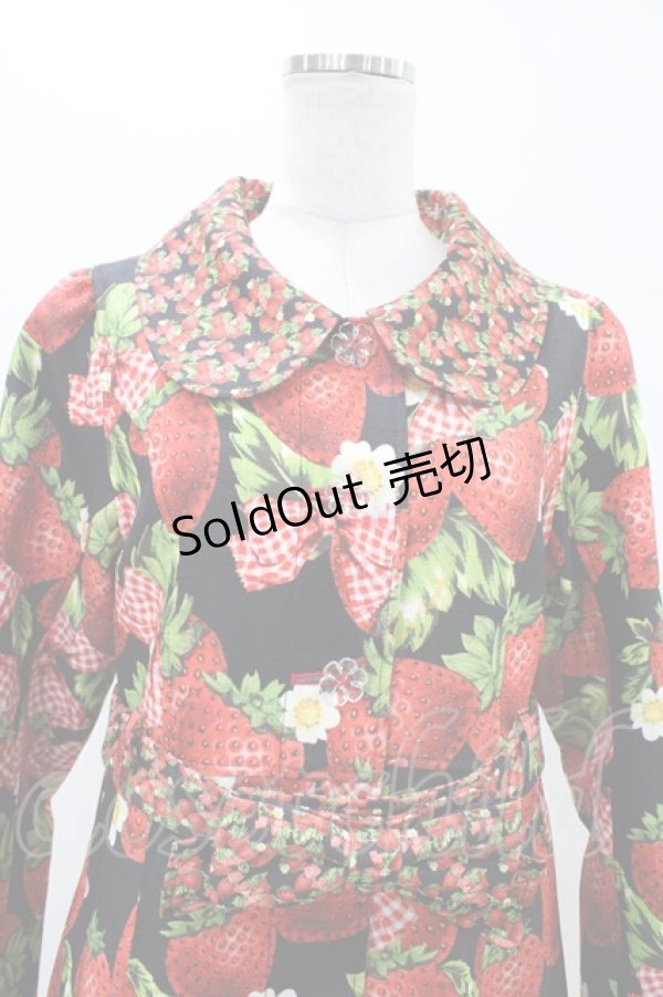 画像4: Emily Temple cute / Contrast ストロベリーコート  ブラック H-25-11-06-1012-ET-CO-KB-ZH (4)