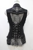 画像5: Ozz Croce / 薔薇刺繍2Wayオーバーベスト  黒 H-25-11-06-1013-OO-TO-KB-ZH (5)