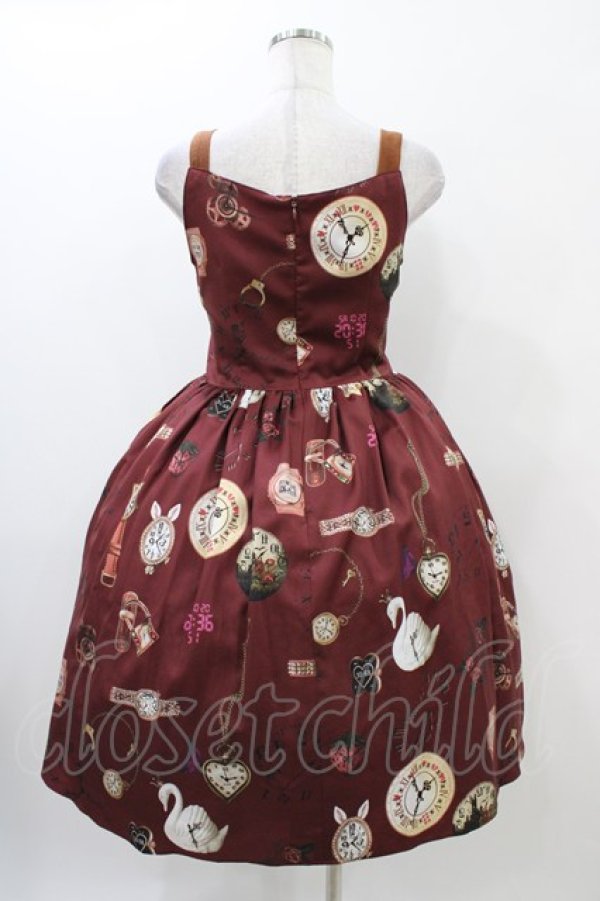 画像2: MILK / ミステリアスTimeジャンスカ  バーガンディー H-25-11-06-1015-ML-OP-KB-ZH (2)