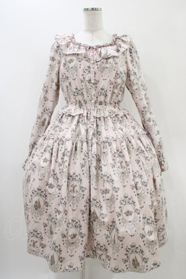 画像1: Melody BasKet / Rose Princessブラウスワンピース M ピンク H-25-11-06-1017-LO-OP-KB-ZH (1)