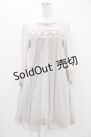 画像: Rozen Kavalier / レイヤード風切替ワンピース  ピンク H-25-11-06-1019-OO-OP-KB-ZH