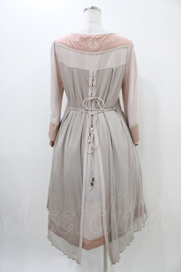 画像2: Rozen Kavalier / レイヤード風切替ワンピース  ピンク H-25-11-06-1019-OO-OP-KB-ZH (2)