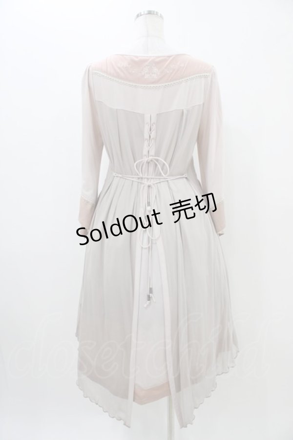 画像2: Rozen Kavalier / レイヤード風切替ワンピース  ピンク H-25-11-06-1019-OO-OP-KB-ZH (2)