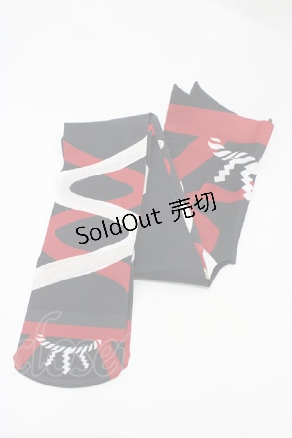 画像1: curiosite / 白蛇様タイツ  黒 H-25-11-06-1003-EL-ZA-KB-ZH (1)