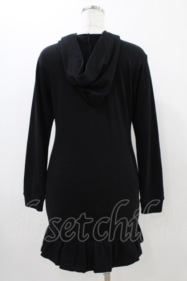 画像2: MILK / Bunnyパーカーワンピース  ブラック H-25-11-06-1026-ML-OP-KB-ZH (2)