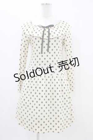 画像: MILK / POLKA DOTワンピース  アイボリー H-25-11-06-1029-ML-OP-KB-ZH