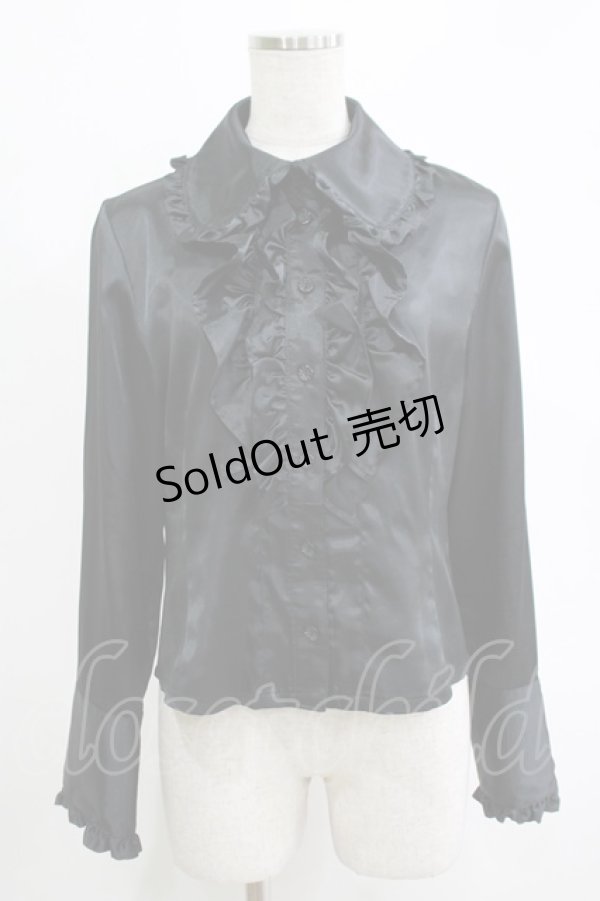 画像1: ALICE and the PIRATES / ポルックスブラウス Free ブラック H-25-11-06-059-PA-BL-NS-ZH (1)