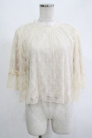 画像: an another angelus / ローズチュールレースブラウス Free LIGHT PINK H-25-11-06-060-CA-TO-NS-ZH