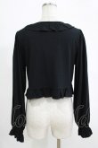 画像3: FLC / 星名桜子/フリルテレコカーディガン L ブラック H-25-11-06-062-LO-TO-NS-ZH (3)