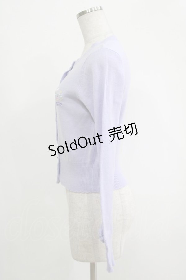 画像2: Angelic Pretty / Cotton Candy Shopカーディガン Free ラベンダー H-25-11-06-067-AP-TO-NS-ZH (2)