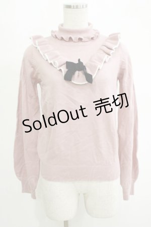 画像: Ank Rouge / ベロアリボンニット M ピンク H-25-11-06-068-CA-TO-NS-ZH