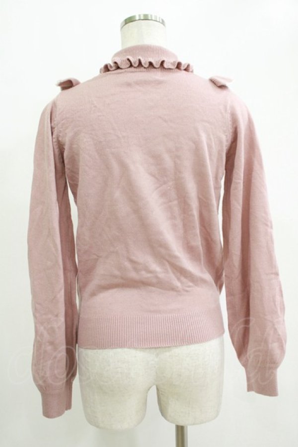 画像3: Ank Rouge / ベロアリボンニット M ピンク H-25-11-06-068-CA-TO-NS-ZH (3)