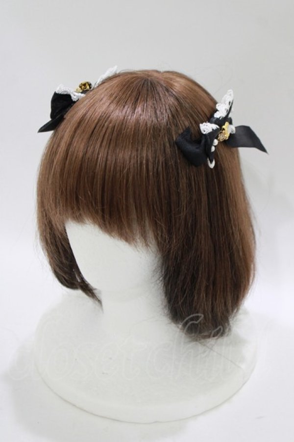 画像1: BABY,THE STARS SHINE BRIGHT / Princess Lacy Bouquet リボンコーム  ブラック H-25-11-06-075-BA-AC-NS-ZH (1)