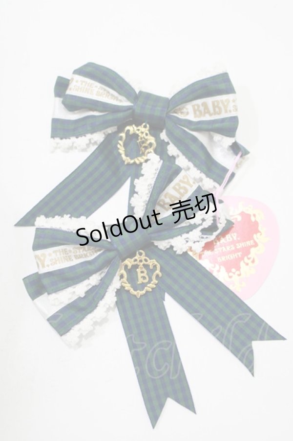 画像1: BABY,THE STARS SHINE BRIGHT / Royal academyリボンクリップ Free グリーン H-25-11-06-076-BA-AC-NS-ZH (1)