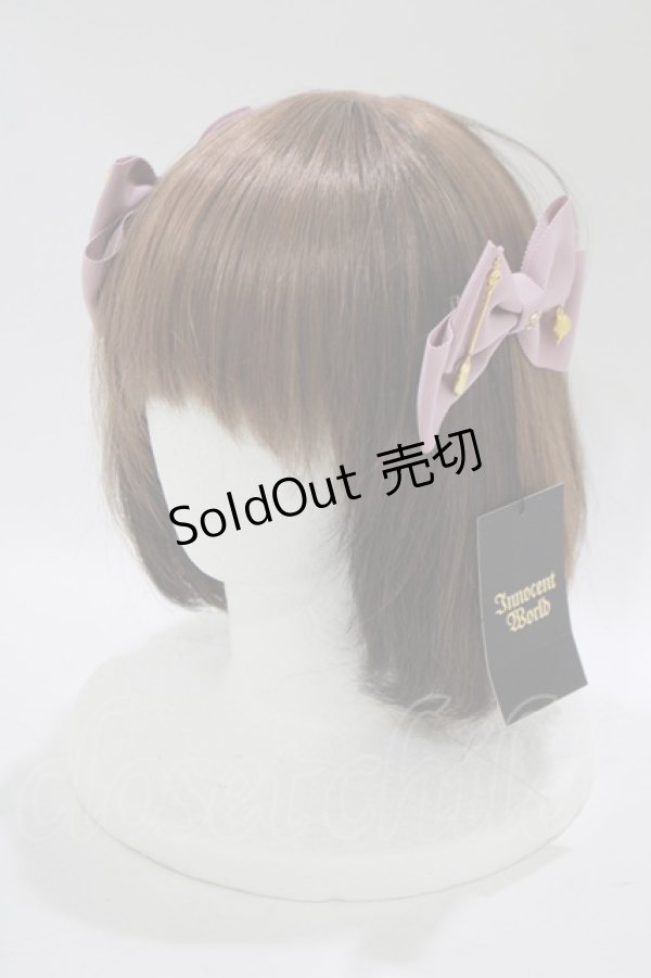 画像1: Innocent World / ティータイムツインリボンクリップ  ピンク H-25-11-06-078-IW-AC-NS-ZH (1)