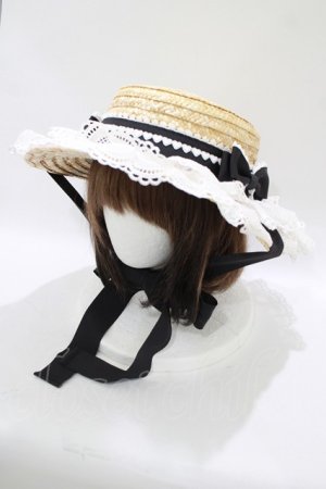 画像: BABY,THE STARS SHINE BRIGHT / Sweet Dollボンネットハット  ブラック H-25-11-06-080-BA-AC-NS-ZH