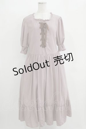 画像: m petit by misako / AMレースアップワンピース LL ピンク H-25-11-06-007-LO-OP-NS-ZH