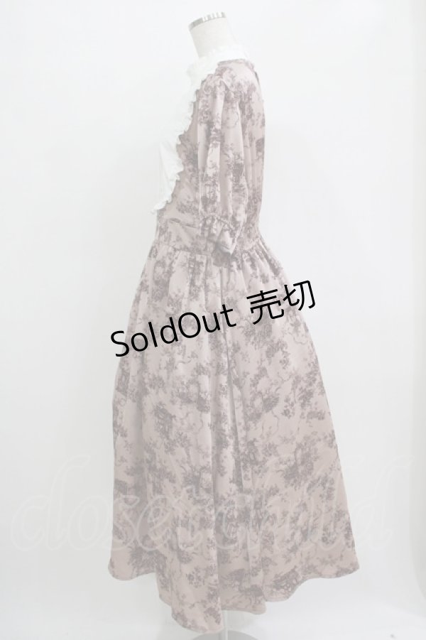 画像2: m petit by misako / トワルドジュイワンピース LL ピンク H-25-11-06-008-LO-OP-NS-ZH (2)